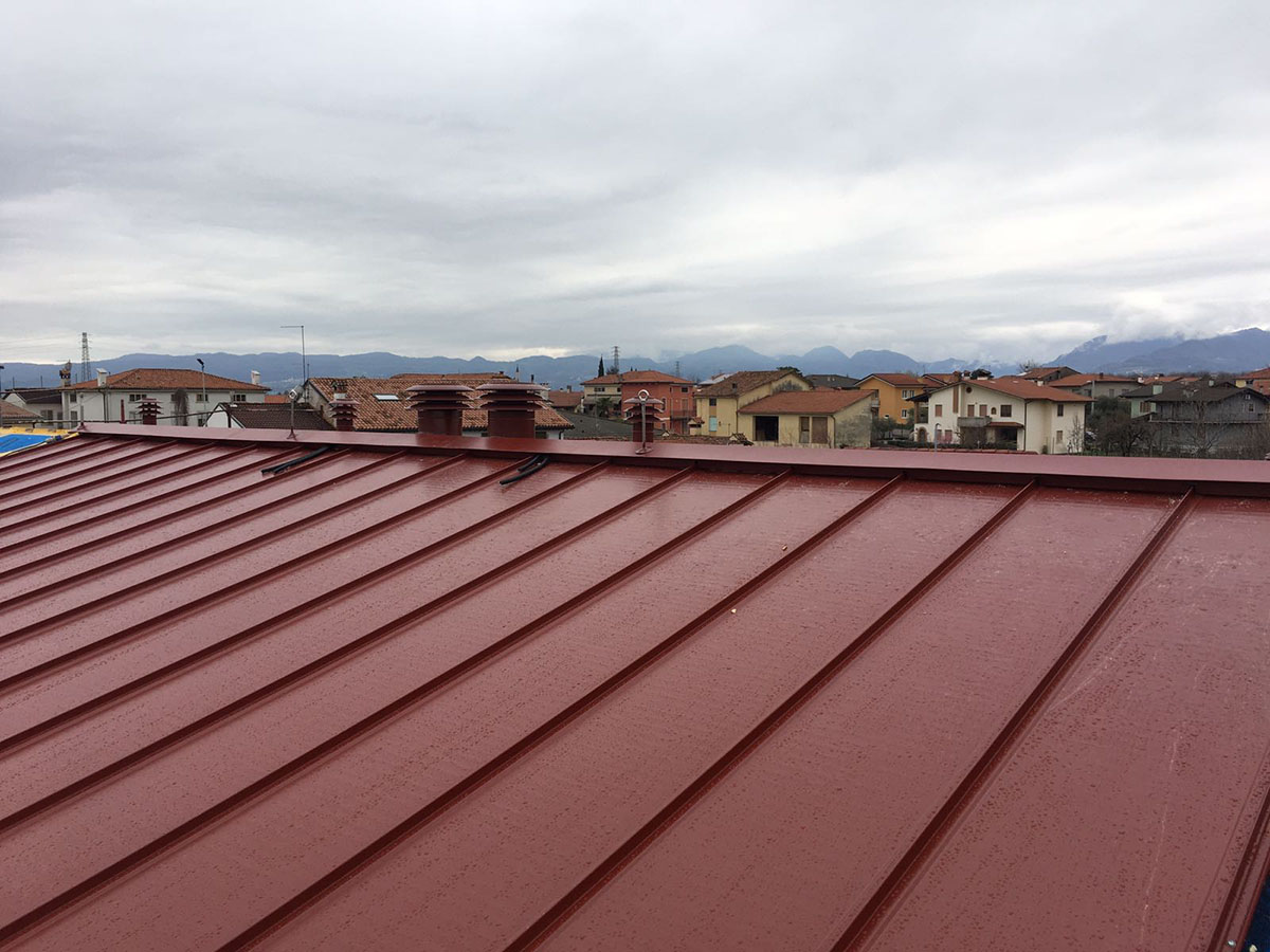 coperture metalliche per tetti piani, Lattoneria Veneta